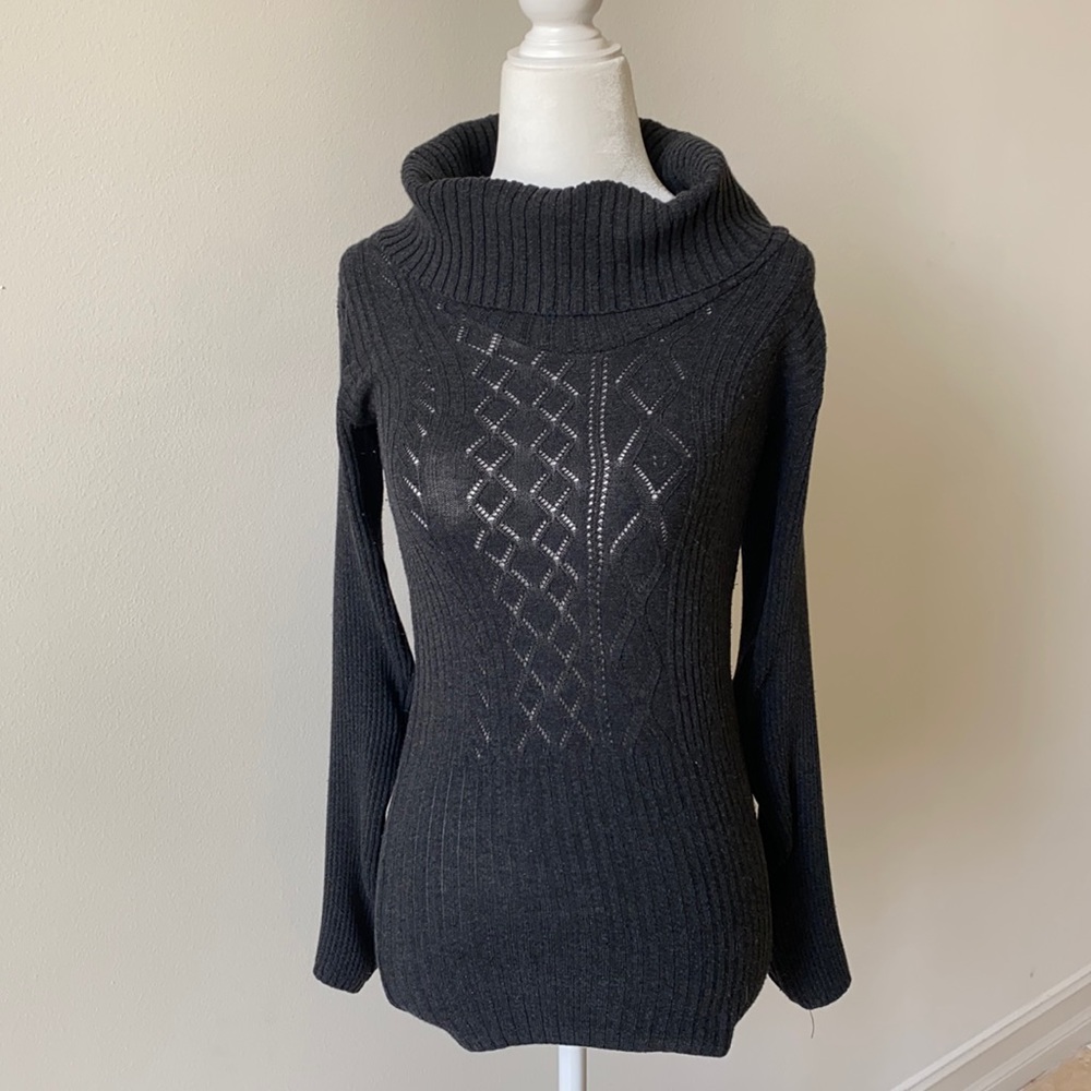 Charcoal Grey fitted sweater